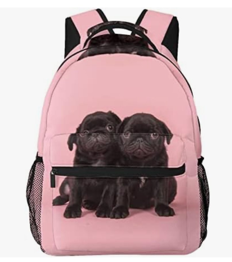 MOCHILA CON ESTAMPADO PUG